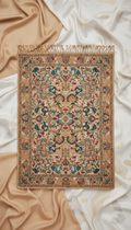 Silk Shawl with Floral Embroidery