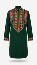 Men’s velvet tunic with hand embroidery